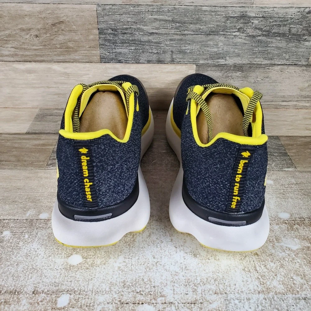 Rabbit Dream Chaser Womens Shoes Sz 10 Blasing Yellow Lace Up Round Toe Sneakers